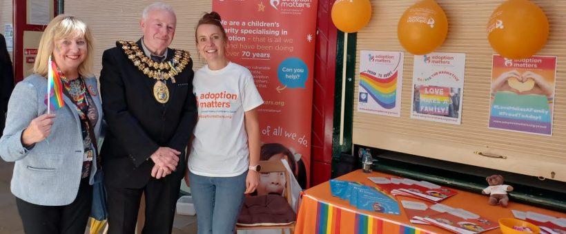 Adoption Matters Team with Stockport Mayor and Deputy Mayor