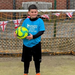 Supporter Jack scores 150 goals for children’s charity Adoption Matters