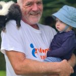 Freddie and his Grandson meeting a kkunk