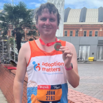 John was a member of team Adoption Matters at the 2024 Great Manchester 10k