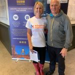 Susy with Peter Broxton from the Chester Business Club at the end of the walk