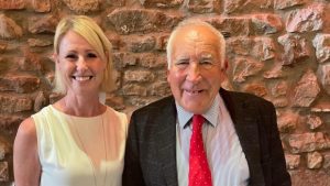 Adoption Matters CEO Susy White and Sir John Timpson