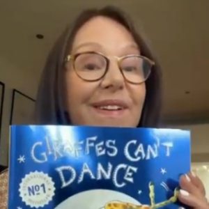 Dame Arlene Phillips reads Giraffes Can’t Dance for Adoption Matters