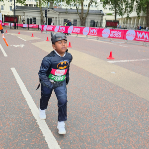 Arhaan takes part in the Vitality Westminster Mile for Adoption Matters
